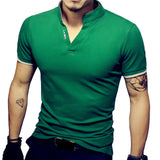Men Cotton Polo Shirt Fashion Short Sleeve