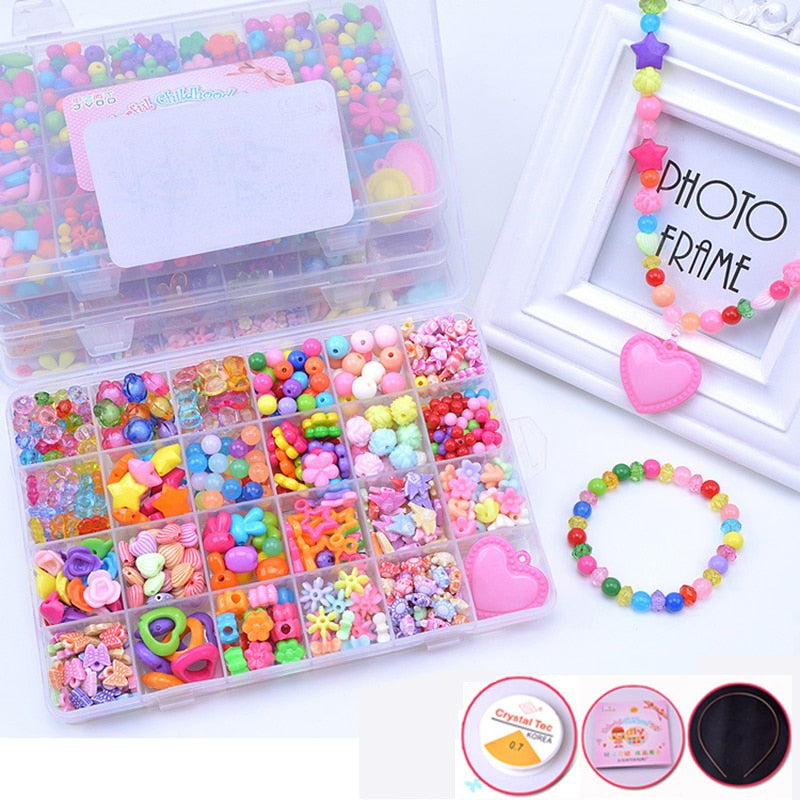 DIY Handmade Beaded Toy with Accessory Set 24 Grid  Creative Toys for Kids Children - GiftMaybe