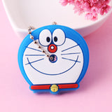 Cartoon Anime Cute Key Cover Cap Silicone Mickey Stitch Bear Keychain Women Gift Owl Porte Clef Minne Key Chain - GiftMaybe