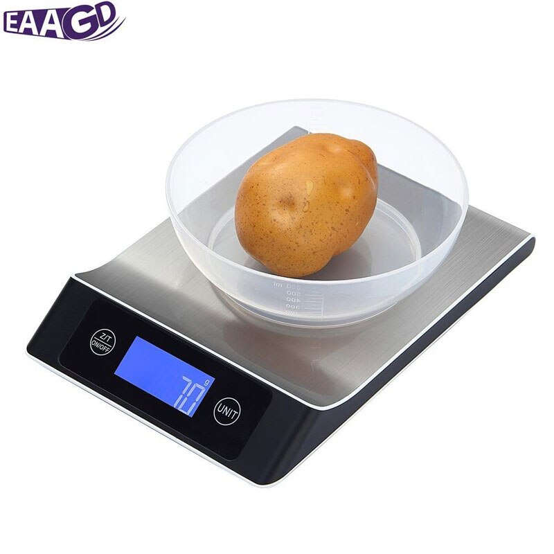 Touch Digital Kitchen Scale Electronic Food Scale Gram for Cooking Baking Weighting - Adjustable Shut Off Time, Waterproof Stain - GiftMaybe