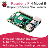 2019 Official Original Raspberry Pi 4 Model B Development Board Kit RAM 1G/2G/4G 4 Core CPU 1.5Ghz 3 Speeder Than Pi 3B+ - GiftMaybe