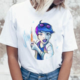 Women Cute Cartoon Top Short Sleeve T Shirt Causal Style - GiftMaybe