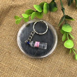 Fashion Handmade Resin Mineral Water Wine Bottle Key Chains Key Ring - GiftMaybe