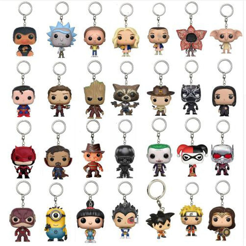 Fashion Mini Size Marvel movie  Keychains Keyrings - GiftMaybe