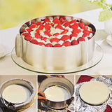 Adjustable 6-10cm Circle Cookie Cutter Round Cake Cutter Mousse Layered Cake Mold Baking Ring - GiftMaybe