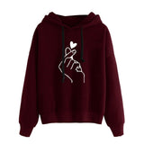 Women Girls' Long Sleeve Casual Sweatshirt Hoodies - GiftMaybe