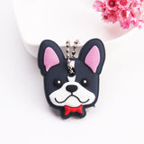 Cartoon Anime Cute Key Cover Cap Silicone Mickey Stitch Bear Keychain Women Gift Owl Porte Clef Minne Key Chain - GiftMaybe