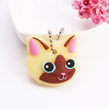 Cartoon Anime Cute Key Cover Cap Silicone Mickey Stitch Bear Keychain Women Gift Owl Porte Clef Minne Key Chain - GiftMaybe