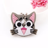 Cartoon Anime Cute Key Cover Cap Silicone Mickey Stitch Bear Keychain Women Gift Owl Porte Clef Minne Key Chain - GiftMaybe