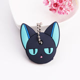 Cartoon Anime Cute Key Cover Cap Silicone Mickey Stitch Bear Keychain Women Gift Owl Porte Clef Minne Key Chain - GiftMaybe