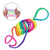 Rainbow Color Fumble Finger Thread Rope Stringes Game Developmental Toys for Kids Children - GiftMaybe