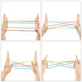 Rainbow Color Fumble Finger Thread Rope Stringes Game Developmental Toys for Kids Children - GiftMaybe