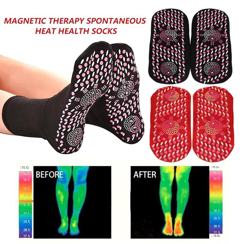 Magnetic Therapy Comfortable Self-Heating Tourmaline Breathable Winter Warm Foot Care Socks - GiftMaybe