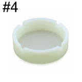 1Pcs Portable Silicone Smoking Ashtray Soft Round Camouflage Luminous Ashtray - GiftMaybe