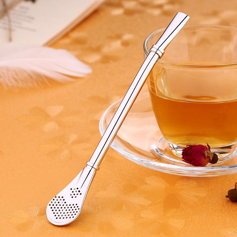Stainless Steel Drinking Straw Filter Handmade Yerba Mate Tea Bombilla Gourd Washable Practical Tea Tools Bar Accessories - GiftMaybe