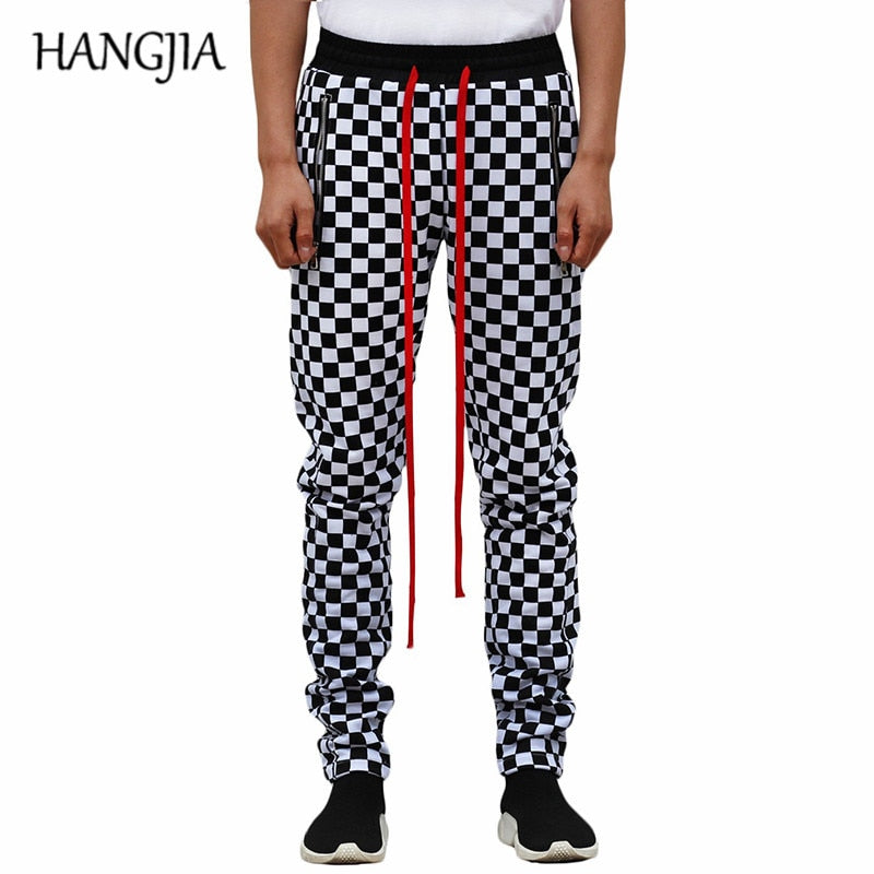 Men or Women's Black and White Street-wear Hip Hop Casual Joggers Pants - GiftMaybe