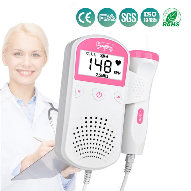 Quickened Stethoscope Fetal Listen Baby Monitor Right Test Medical No Radiation for Pregnant Women - GiftMaybe
