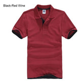 Men's High Quality Cotton Short Sleeve Turn-over Collar Causal Business or Sports Polo Shirts - GiftMaybe