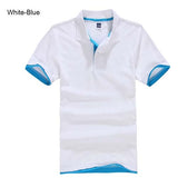 Men's High Quality Cotton Short Sleeve Turn-over Collar Causal Business or Sports Polo Shirts - GiftMaybe