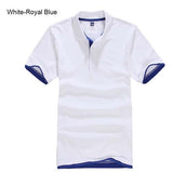 Men's High Quality Cotton Short Sleeve Turn-over Collar Causal Business or Sports Polo Shirts - GiftMaybe