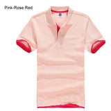 Men's High Quality Cotton Short Sleeve Turn-over Collar Causal Business or Sports Polo Shirts - GiftMaybe