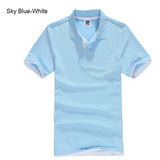 Men's High Quality Cotton Short Sleeve Turn-over Collar Causal Business or Sports Polo Shirts - GiftMaybe