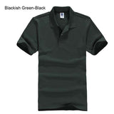 Men's High Quality Cotton Short Sleeve Turn-over Collar Causal Business or Sports Polo Shirts - GiftMaybe