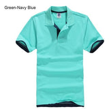 Men's High Quality Cotton Short Sleeve Turn-over Collar Causal Business or Sports Polo Shirts - GiftMaybe