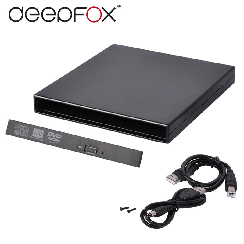 12.7mm USB 2.0 External DVD/CD-ROM Case For Laptop Desktop PC DVD Enclosure - GiftMaybe