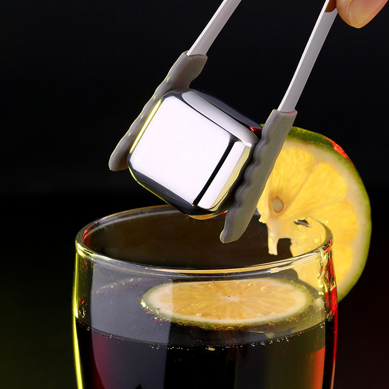 Whiskey Stones Reusable Stainless Steel Ice Cubes for Wine , Beer - Whiskey Chilling Rocks - GiftMaybe