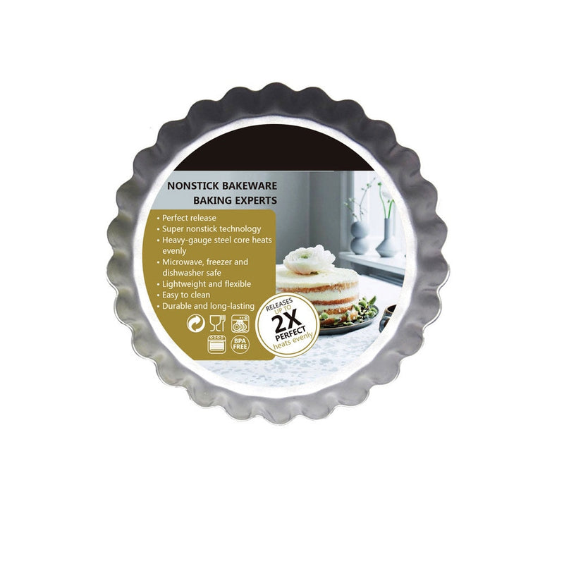 Mini Non-Stick Quiche Tart Pan, Tart Pie Pan, Round Tart Quiche Cake Pan - GiftMaybe