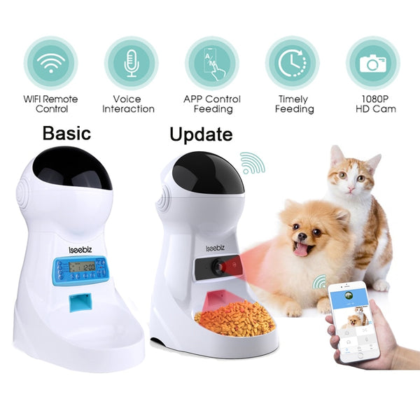 3L Automatic Cat Feeders, SUS304 Stainless Steel Automatic Dog